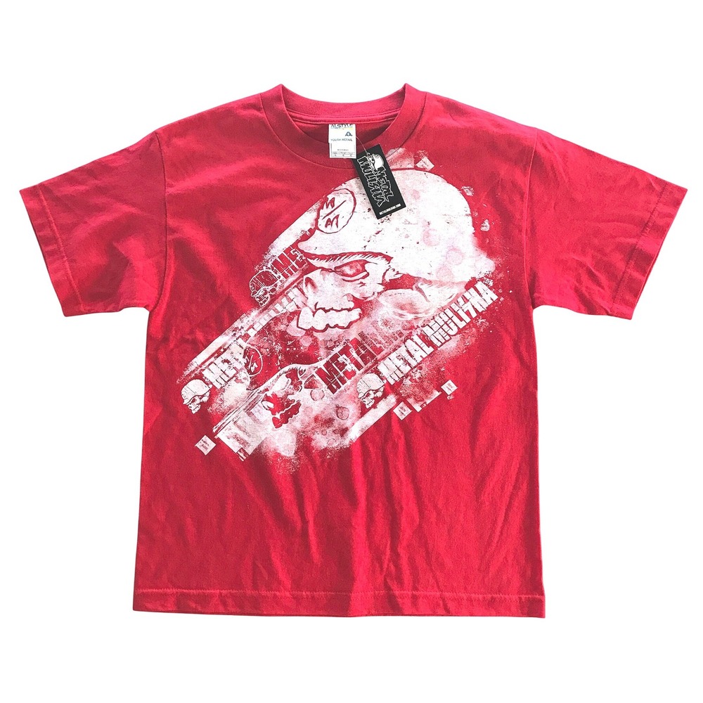 Vintage Metal Mulisha Red Graphic T-Shirt Youth Large Y2K Deadstock NWT Alstyle